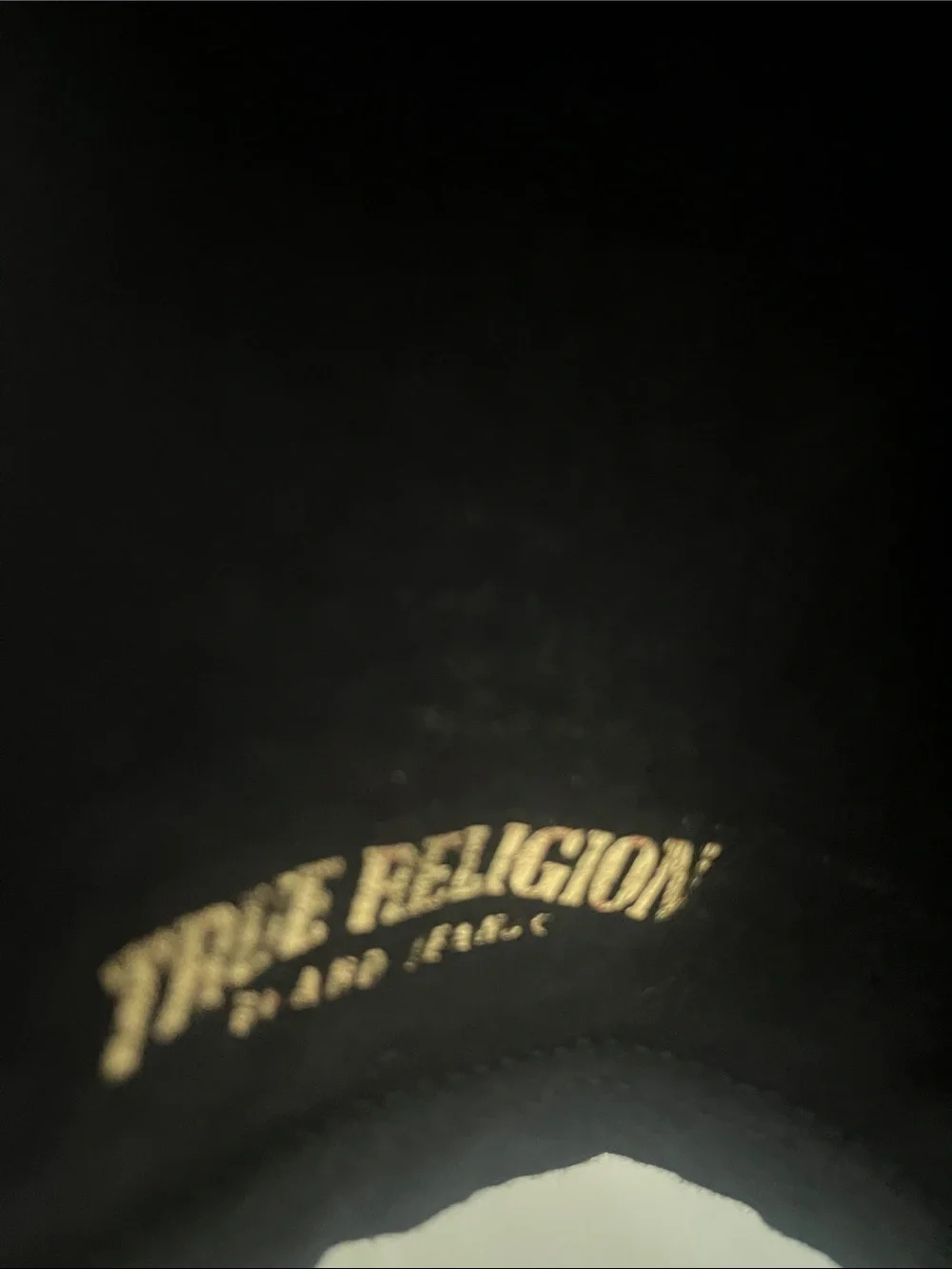 True Religion Black Short Sleeve Crew Tee